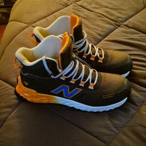New Balance Men's Vibrant Orange and Blue Boots